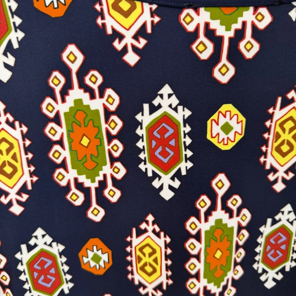 JUDE CONNALLY Ella Shift Dress Jude Cloth Nylon Spandex in Geometric Medallion - Picture 4 of 5